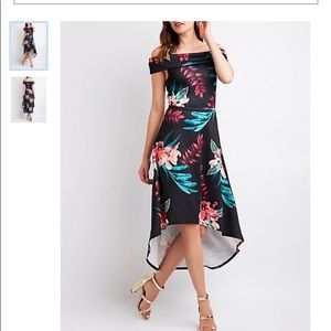 Floral high-low dress